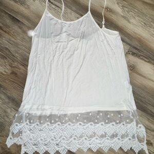 Elegant Cream Camisole with Lace